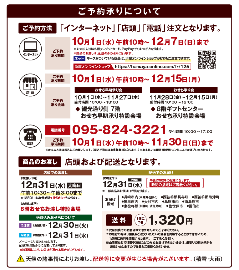 浜屋百貨店のおせち