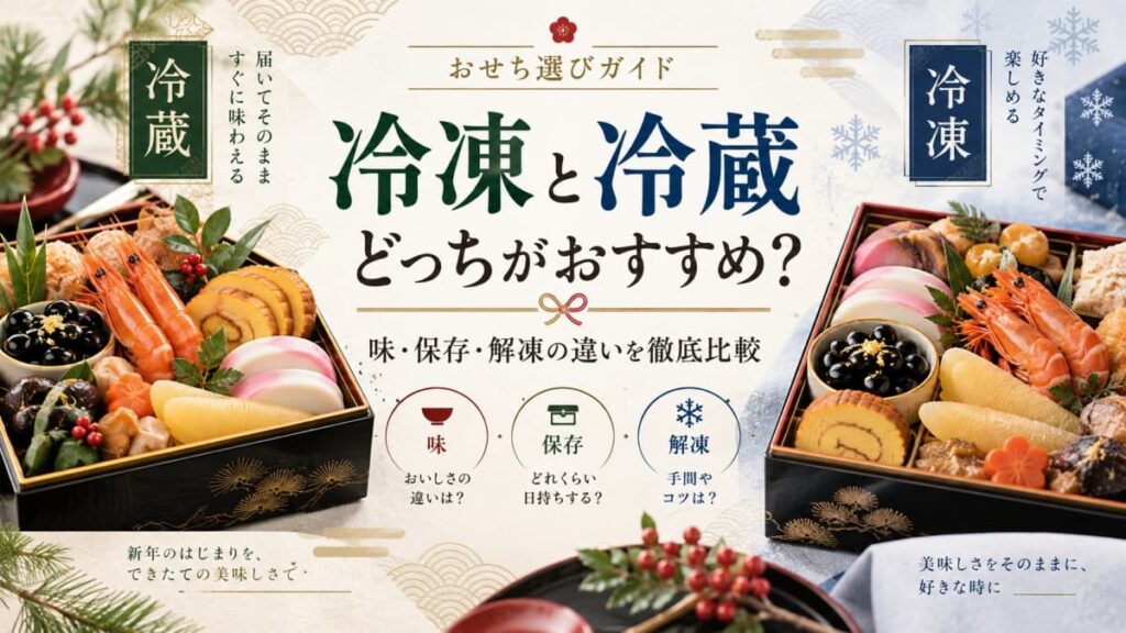 おせちは冷凍と冷蔵どっちがおすすめ？
