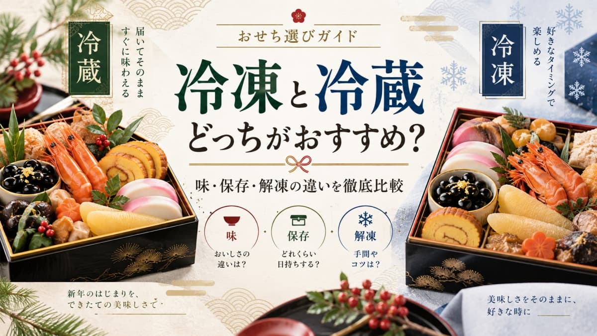おせちは冷凍と冷蔵どっちがおすすめ?