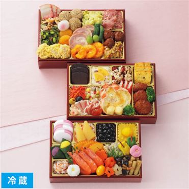 イオンの和洋中三段重 吉春のおせち