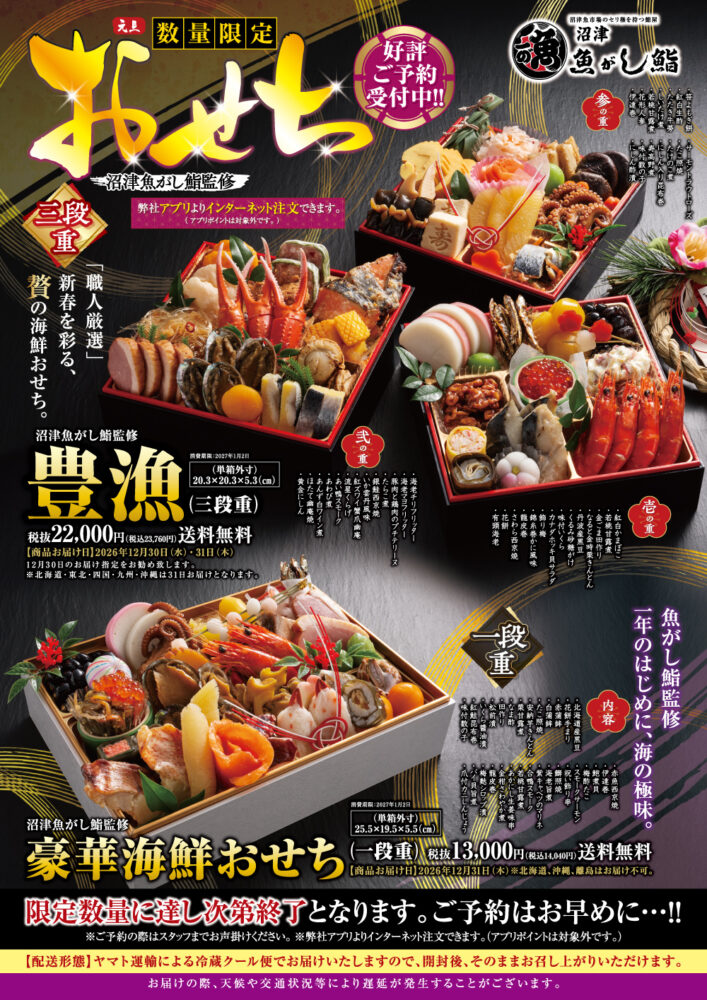 沼津魚がし鮨の2027年おせち