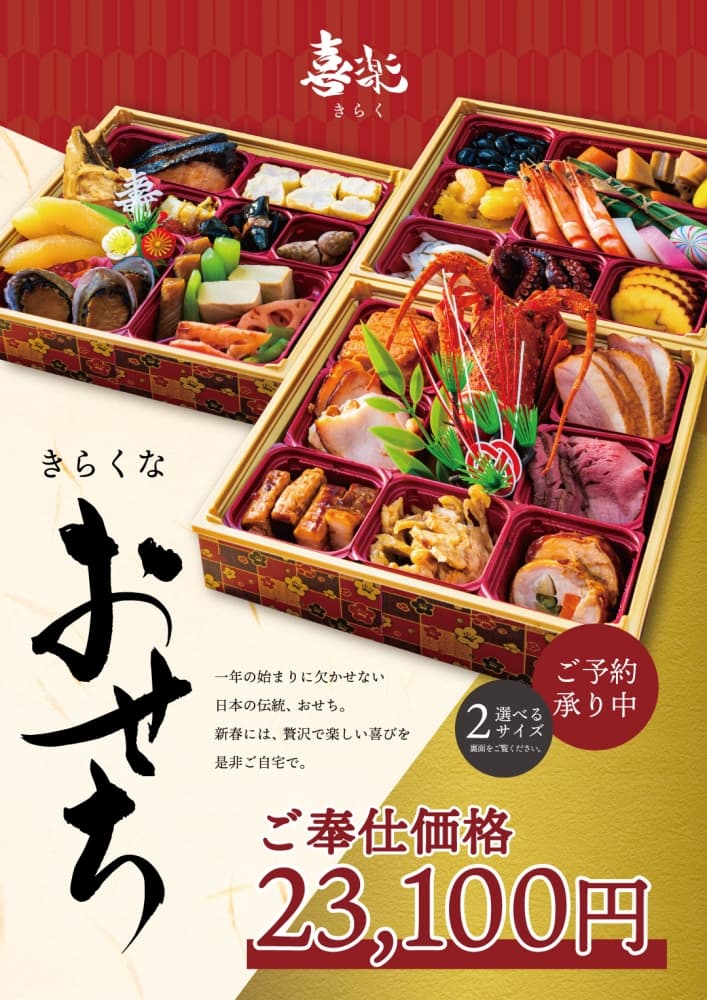 握りたて寿司 喜楽のおせち